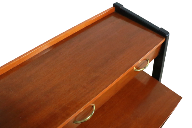 Vintage high sideboard two piece cabinet 'Korpela'