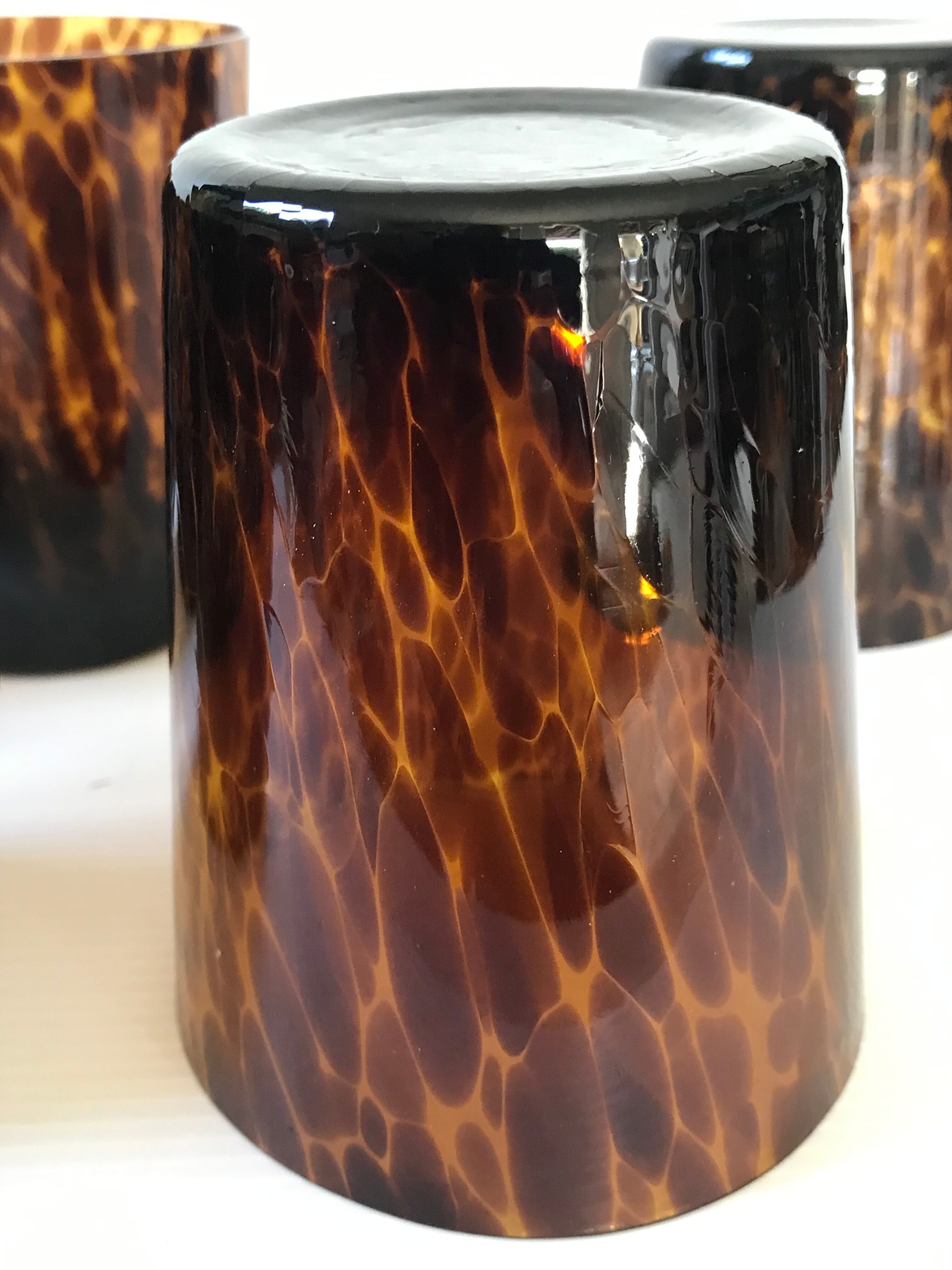 Six glasses tortoiseshells