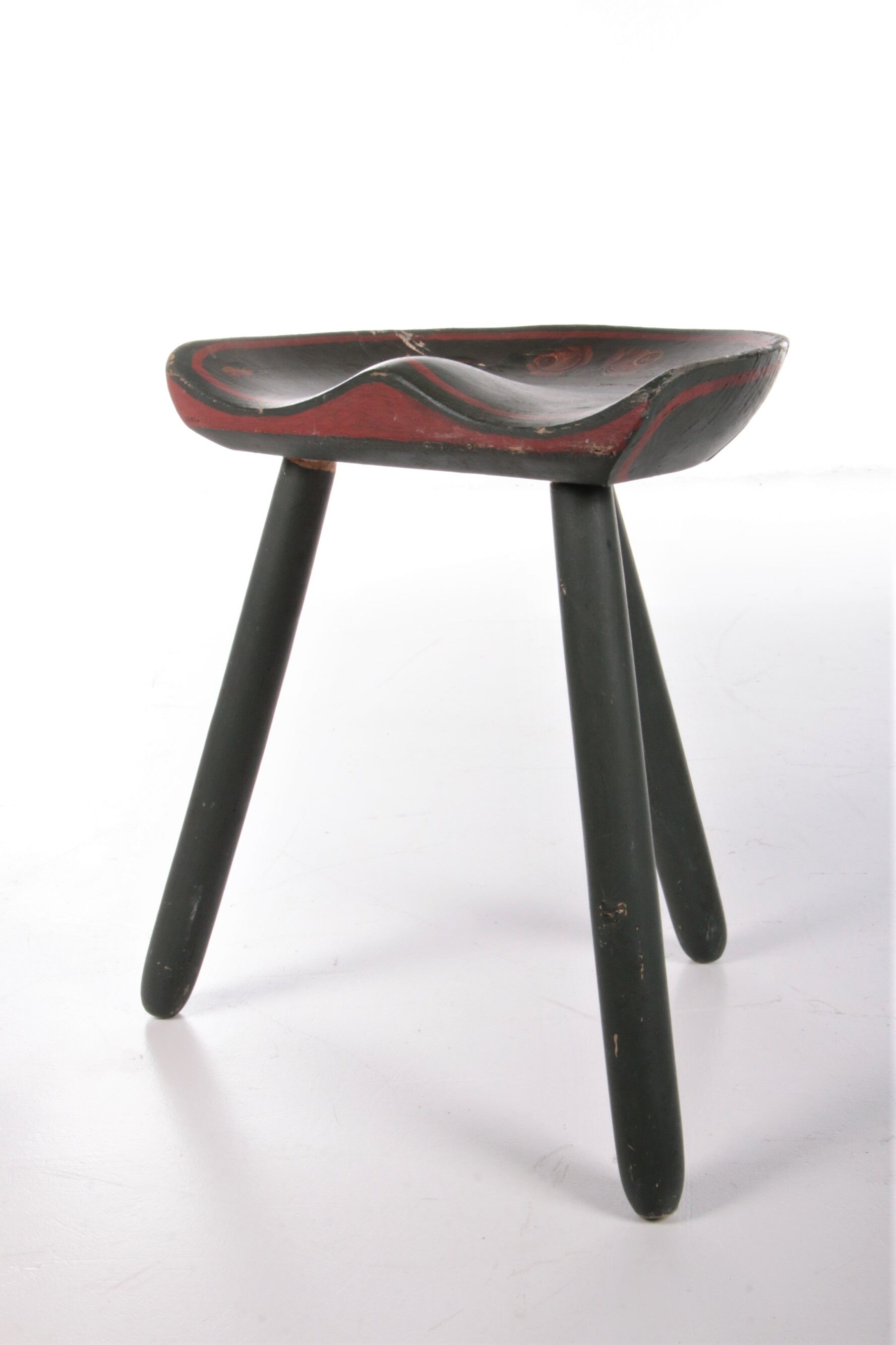 Vintage 1950s tripod stool by Mogens Lassen.
