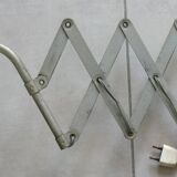 Zigzag wall lamp, accordion, metal scissors, 50s/60s design