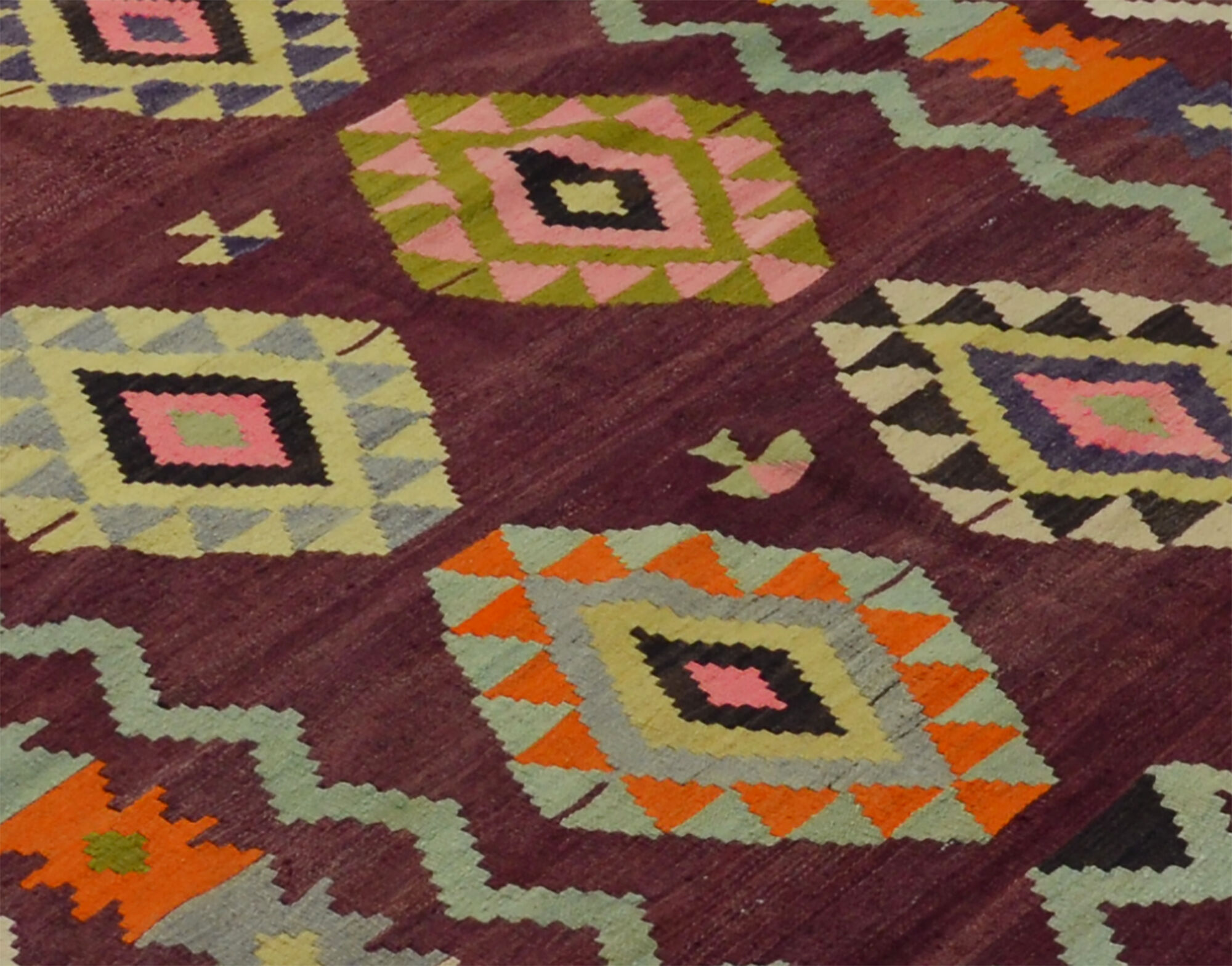Anatolian handmade kilim rug 264 cm x 167 cm
