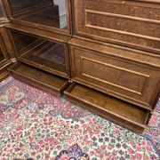 Classic English Globe Wernicke Style Corner Bookcase