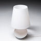 Lampe en verre opalin blanc, années 1970, Italie