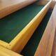 Scandinavian teak row 50s-60s, French manufacture signed Eros