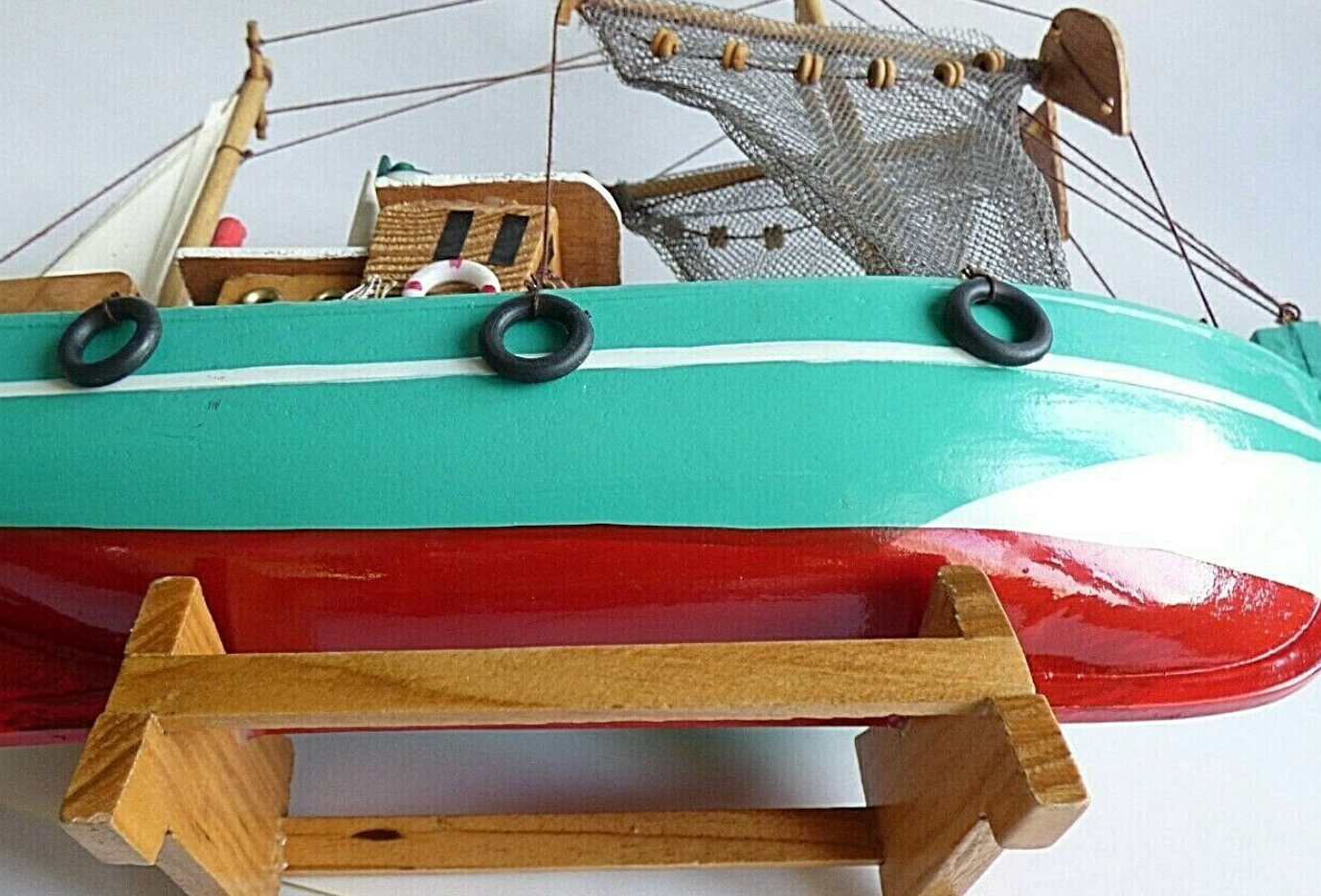 Model fishing boat wood