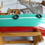 Model fishing boat wood