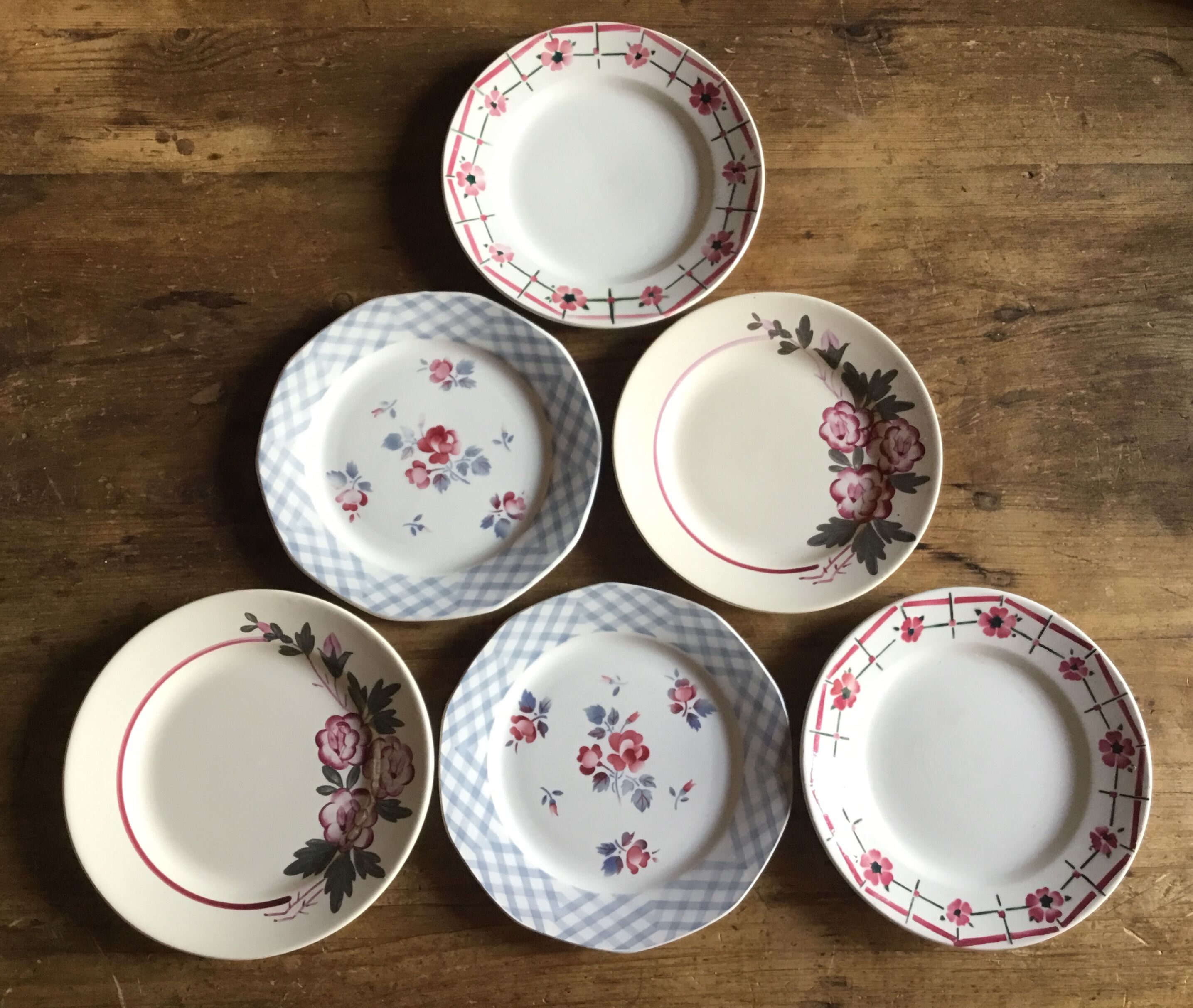 Digoin Sarreguemines dessert plates