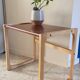 Table basse bois exotique vintage