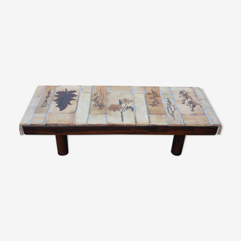 Coffee table herbarium by Roger Capron