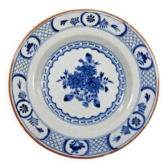 Delft 18th Bouquet Earthenware Plate