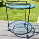 Vintage round service 70 glass trays