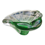Sklo green gradient glass pocket or ashtray