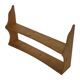Vintage wooden wall shelve rack bookshelf in pinewood  minimalist design