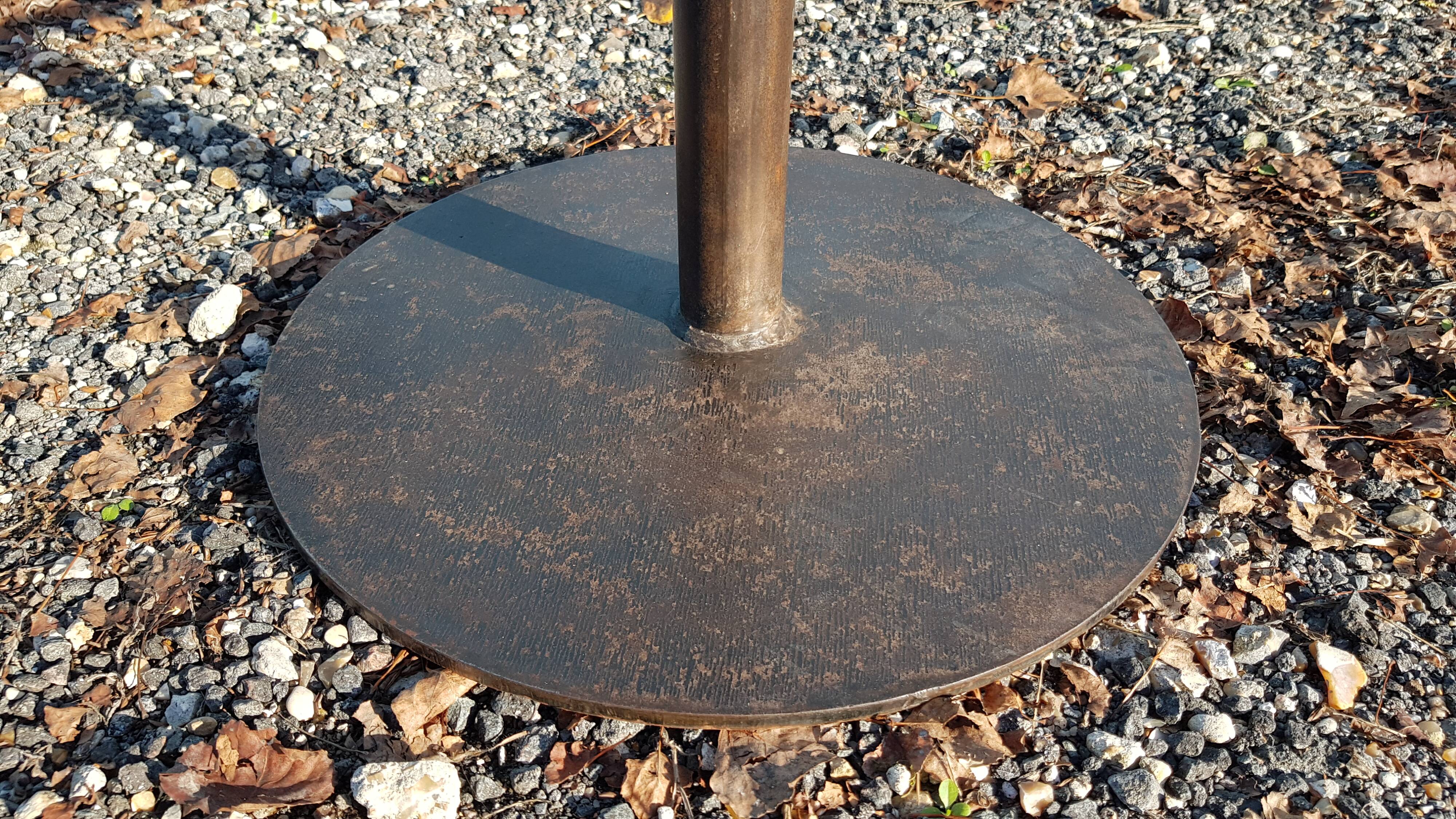 Bar stool design cast iron and wood