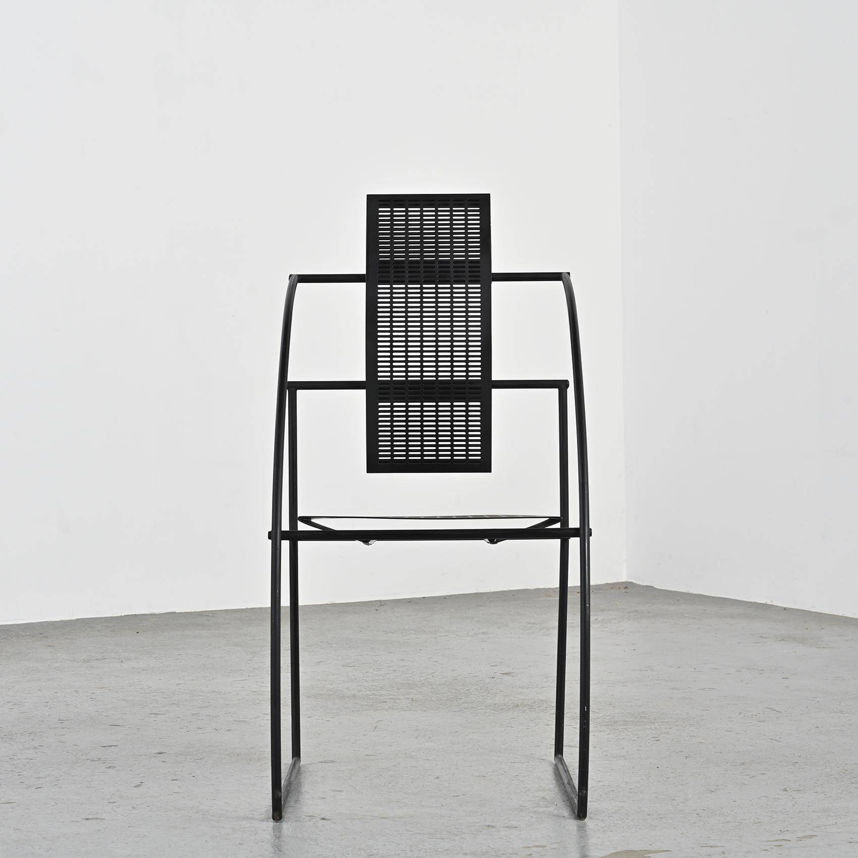 Pair of Quinta model chairs by Mario Botta, Alias circa 1985