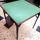 Old folding wooden gaming table