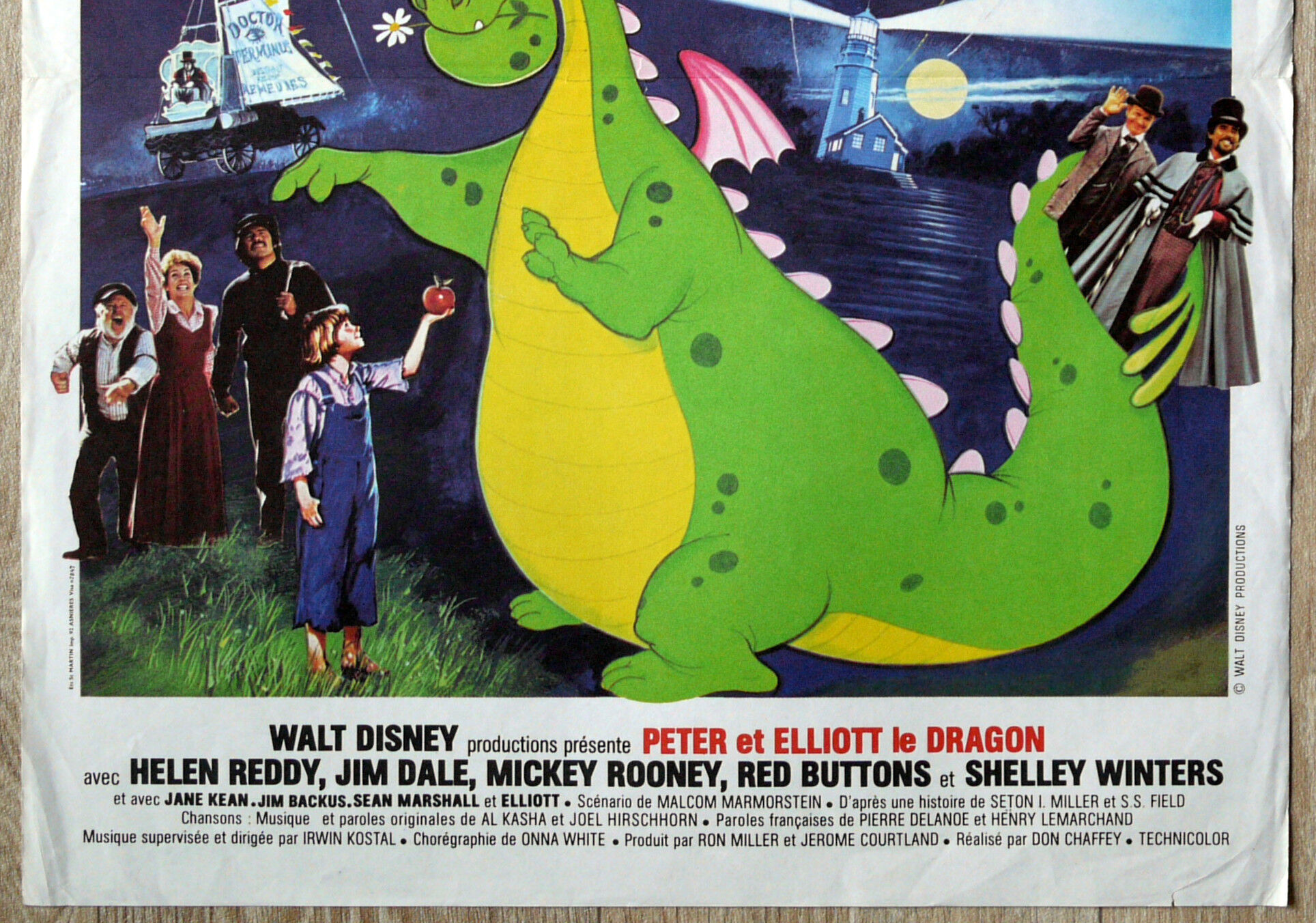 Original movie poster "Peter and Elliott the Dragon"
