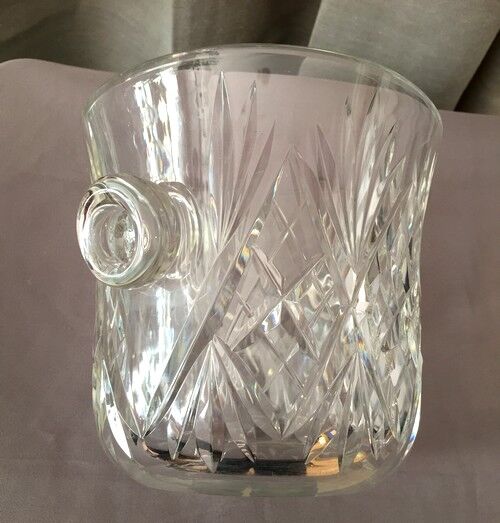 Crystal champagne bucket from st louis modele chantilly