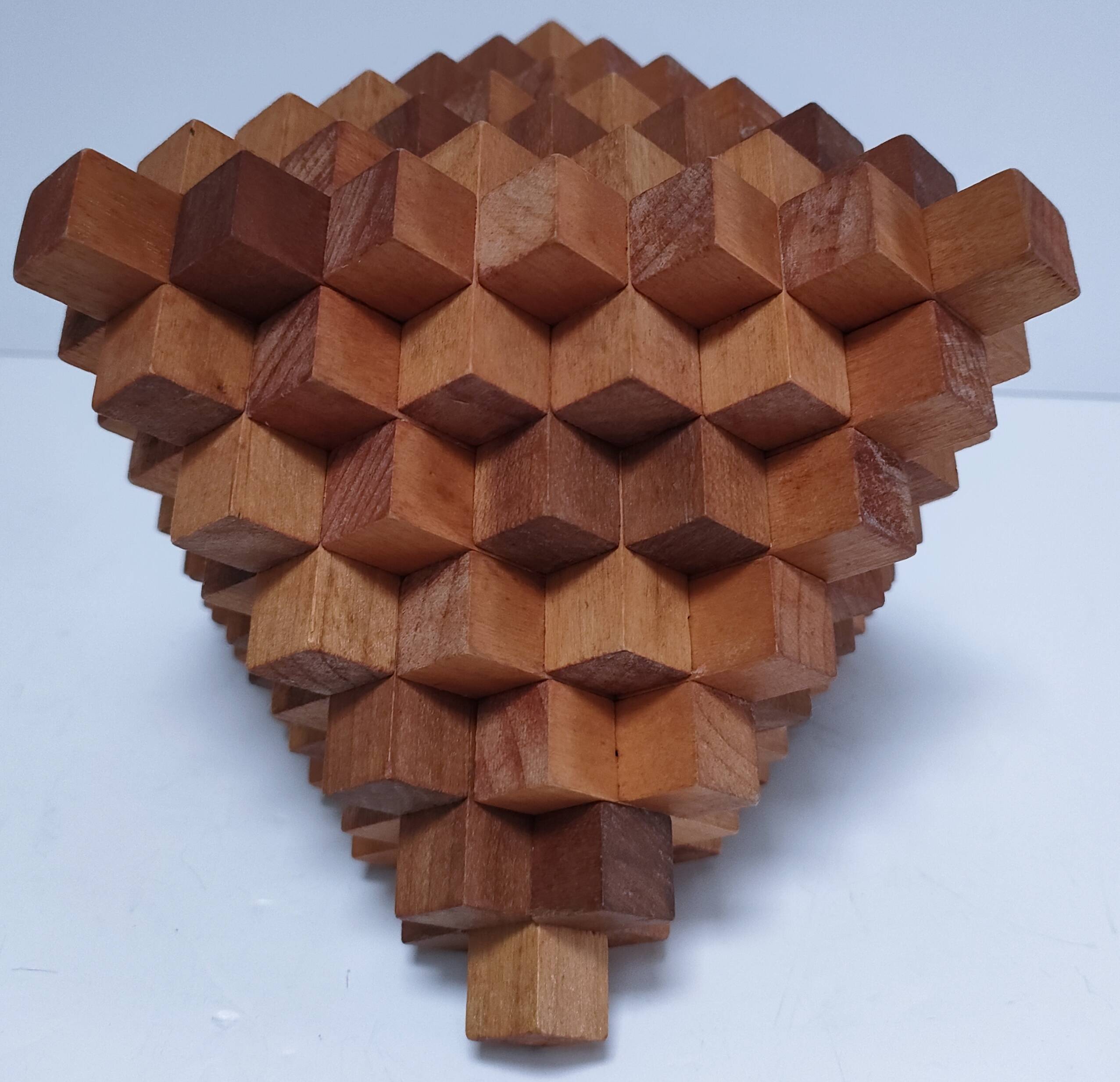 3D design wooden bookends