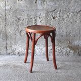Bistro stool with thermoformed wooden seat, 1920
