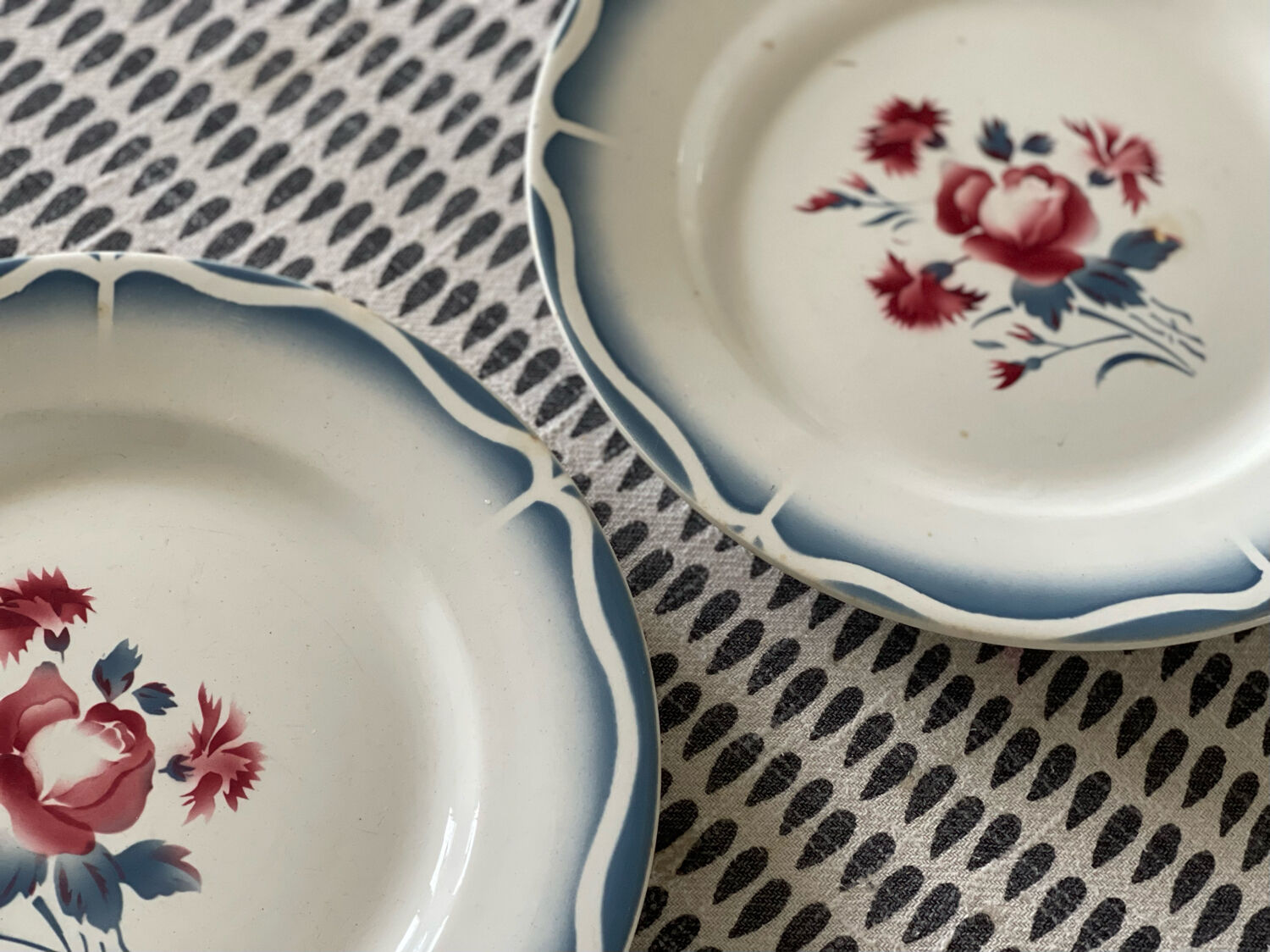 8 flat plates digoin sarreguemines