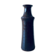 Tubular vase in glazed brown sandstone