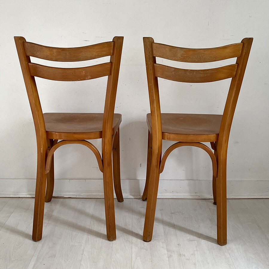 Paire de chaises bistrot Baumann