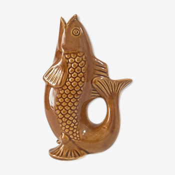Pichet en céramique poisson