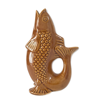 Pichet en céramique poisson