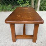 Table basse de ferme ou monastère en chêne massif 95cm