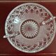 Large crystal bowl with 2 handles, diameter 23 cm, height 9.6 cm