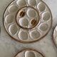 Set of 6 plates and 1 large oyster dish. Saint Clément.