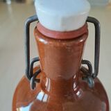 Varnished stoneware bottle