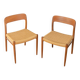 Model 75 dining chair set by Niels O. Møller, 1950s