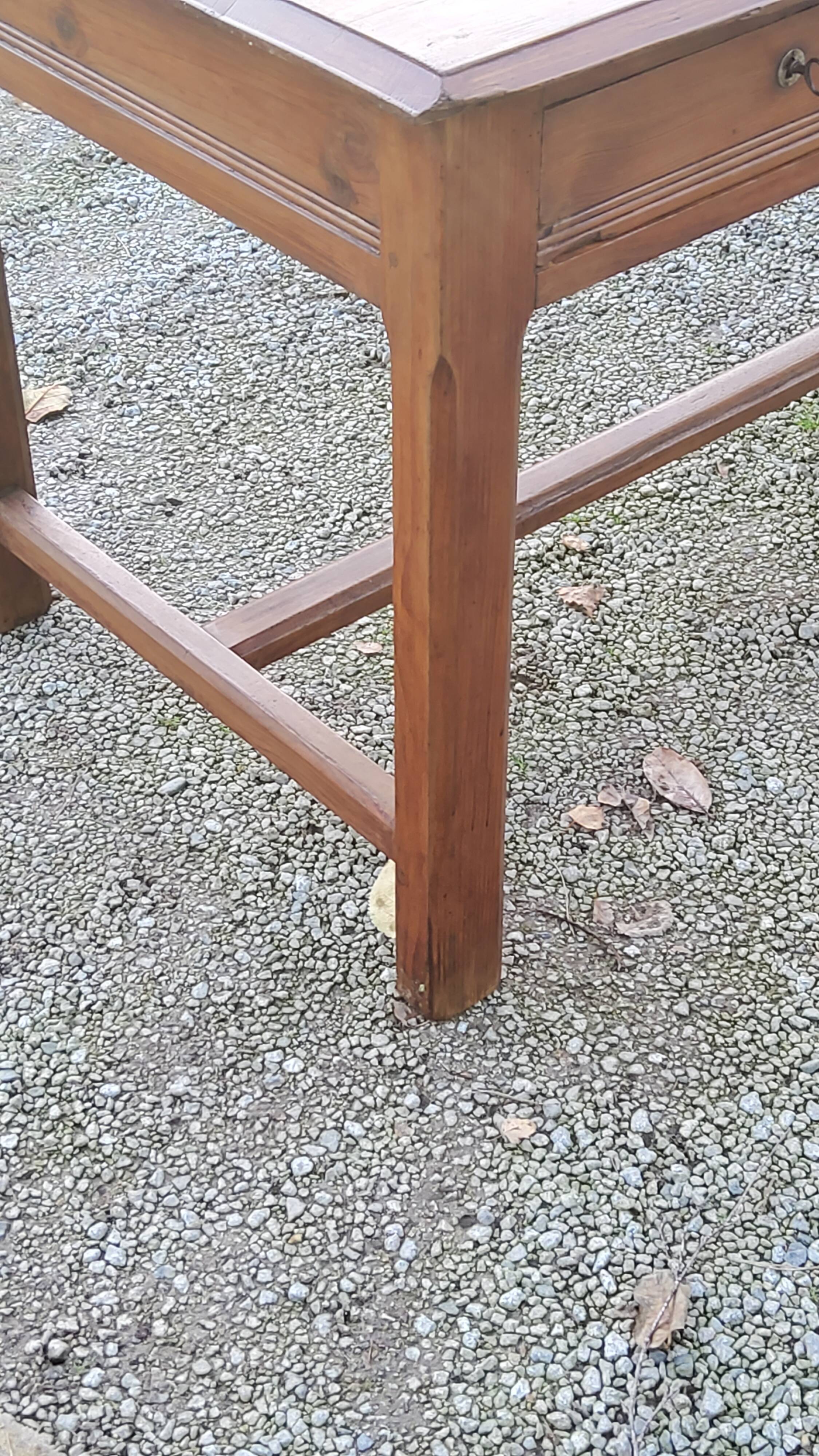 Farm table early 20th century 3 spacer drawers 180cm
