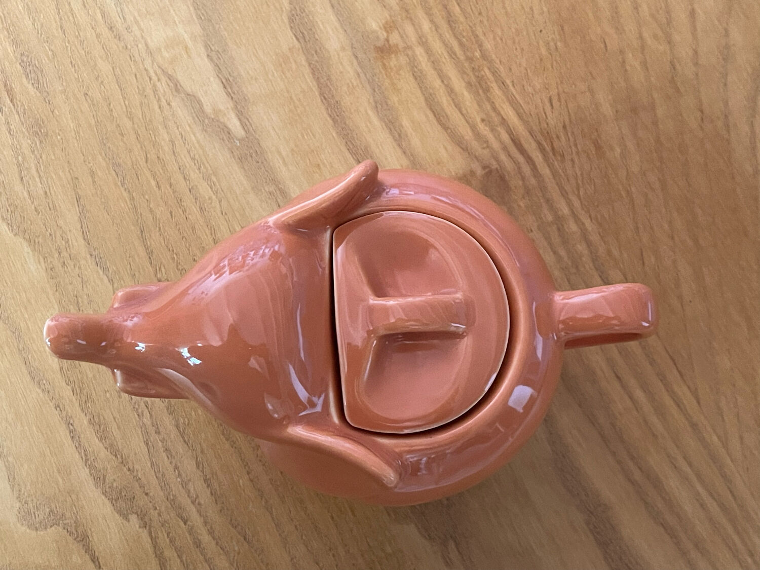 Vintage Lipton Elephant Teapot terracotta