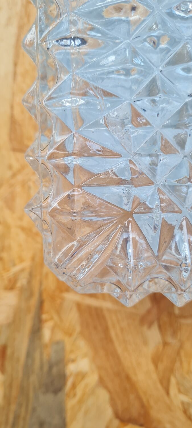 Chiseled glass ceiling lamp