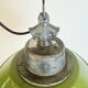 Green Enamel and Cast Iron Industrial Pendant Light, 1960s