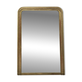 Miroir ancien Louis-Philippe perlé 151,5/105cm trumeau de cheminée