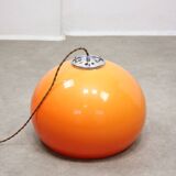 Rare Orange Jolly Pendant Lamp by Luigi Massoni for Guzzini, 1970s