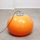 Rare Orange Jolly Pendant Lamp by Luigi Massoni for Guzzini, 1970s