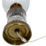 AKA Leuchten – Crystal and Brass Table Lamp, Germany, 1970s, Mid-Century Mo