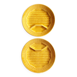 2 Sarreguemines asparagus plates