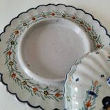 Covered cheese dish in Quimper earthenware – late 19th, early 20th century