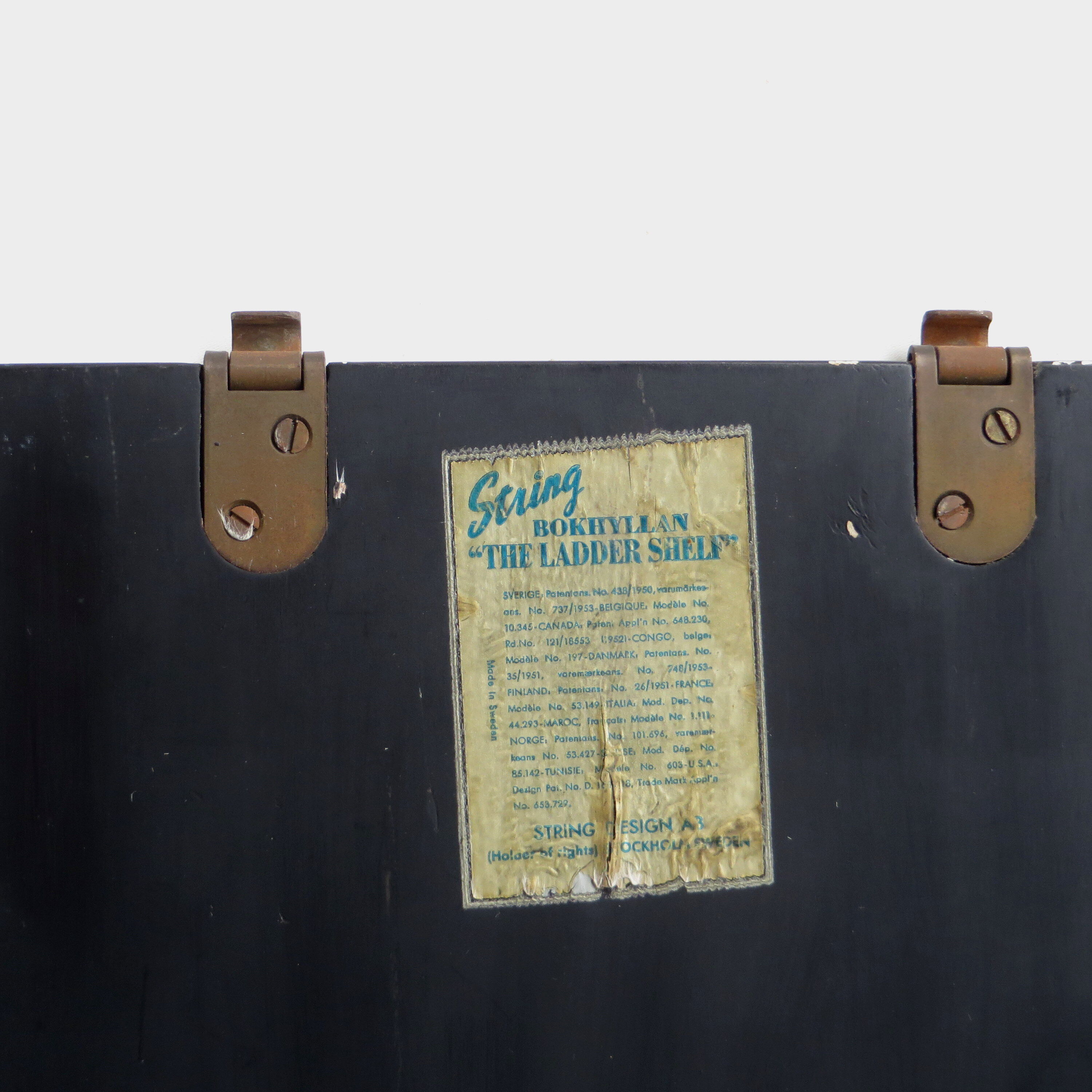 Mid century wall unit shelving system by Nisse Strinning for String AB, Sweden 1950s-1960s