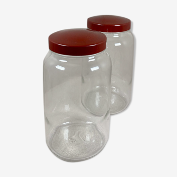 2 bocaux de 2 litres en verre