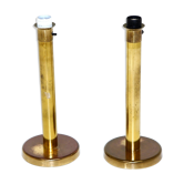 Set de 2 lampes de table en métal, Suède, 1970