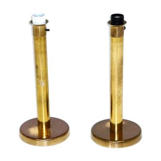 Set of 2 metal table lamps, Sweden, 1970