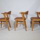 Danish Design Chairs 49B by ERIK KIRKEGAARD Oak 1960s