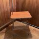 Vintage articulated floor lamp with shelf and magazine holder 1960s